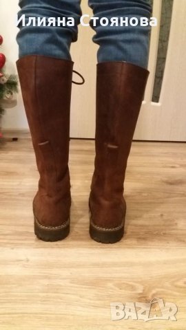 Кожени ботуши естествена кожа, снимка 3 - Дамски ботуши - 24116370