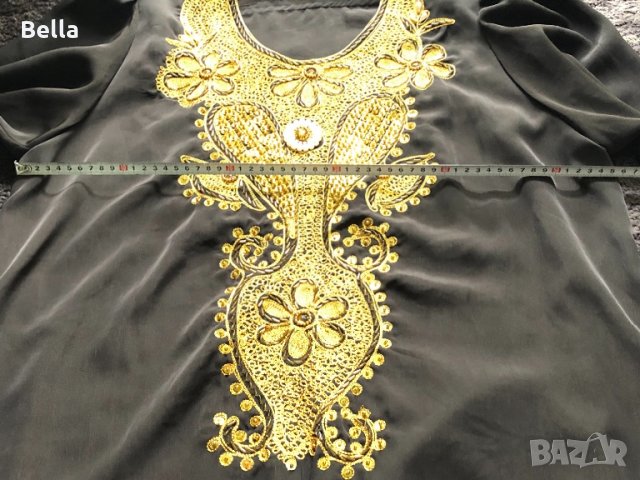 копринена рокля с бродерия за хор, снимка 6 - Антикварни и старинни предмети - 25773027