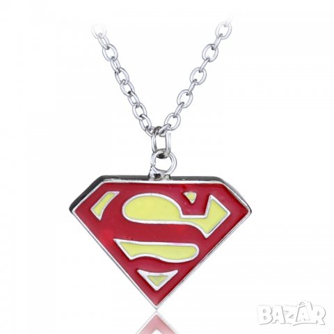 Superman колие с логото на героя(Супермен), снимка 1 - Колиета, медальони, синджири - 22007051