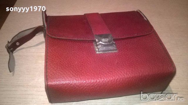 ретро кожена чанта с ремък за бинокък или камера-внос франция, снимка 8 - Колекции - 19891715