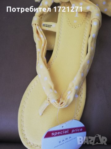 Нови сандали от плат Зара, снимка 2 - Сандали - 26197960
