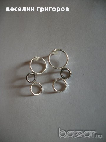 сребърни обеци