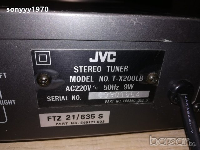 jvc t-x200lb stereo tuner-внос швеицария, снимка 14 - Ресийвъри, усилватели, смесителни пултове - 20781886