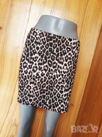 Къса пола леопардов принт М, снимка 1