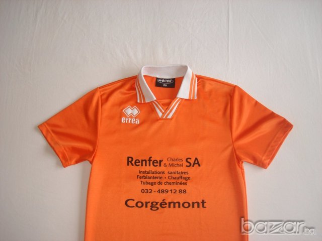 Errea,спортна оранжева тениска за момче, 146 см. , снимка 2 - Детски тениски и потници - 16383129