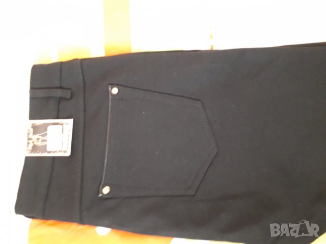 Дамски еластичен панталон черен нов, снимка 4 - Панталони - 24712761