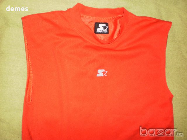 Оригинален червен мъжки потник STARTER, нов, размер М/12, снимка 6 - Тениски - 10767076