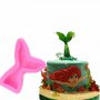 опашка малката русалка Ариел силиконова форма за украса торта фондан тесто декорация молд, снимка 2