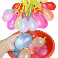 387 Балони водни бомби парти балони връзка с 37 броя балончета водна бомба, снимка 1 - Надуваеми играчки - 21714869