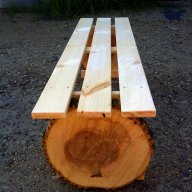 Бутикова дървена пейка, снимка 2 - Столове - 15153267