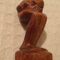 Дървена статуетка " Плач ", снимка 3 - Други ценни предмети - 23597171