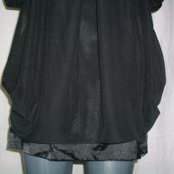 "Малка черна рокля" или туника / копринен сатен и органза / "ISL" Ив Сен Лоран, снимка 3 - Рокли - 18008668