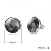 3Д фосфорни Обеци Тип Луна 🌒- светещи , снимка 5 - Обеци - 23631334