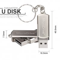Удароустойчива Водоустойчива Метална Флашка Ключодържател - 64 GB, снимка 4 - USB Flash памети - 20570146