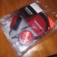 sony headphones-red-нови в кутия, снимка 1 - Слушалки и портативни колонки - 21678935