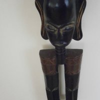  Мъжка и женска фигура Ашанти, Гана, снимка 10 - Колекции - 23589746
