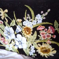 Кафьор за стена плюш декор цветя, снимка 10 - Антикварни и старинни предмети - 25553929