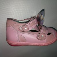 Кожени обувки за момиче, розов цвят, ортопедични, снимка 3 - Детски обувки - 24143328