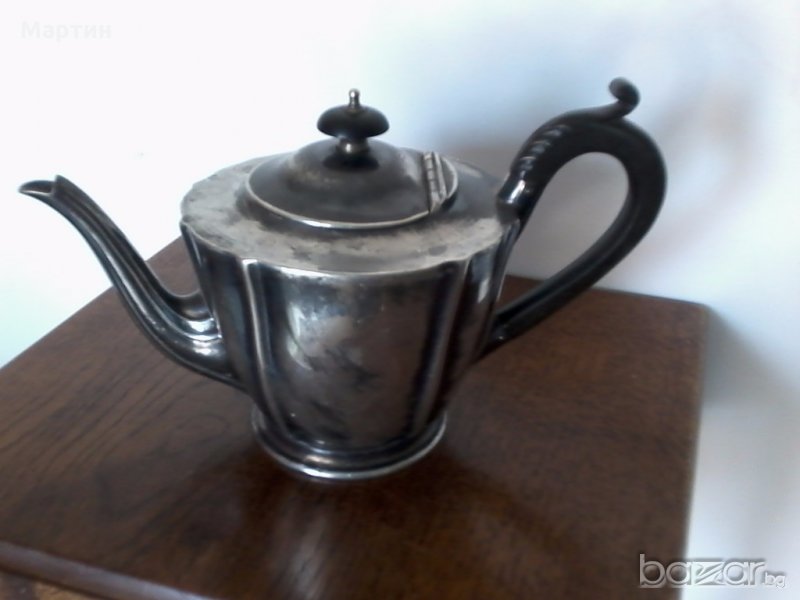 Стар масивен посребрен - Чайник - 1бр!(5555597), снимка 1