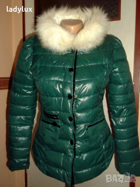 Ефектно Яке с пухена яка, Размер S. Код 366, снимка 1