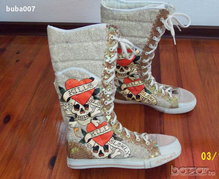 Ed Hardy оригинални дамски кецове UK5,5/39 , снимка 1