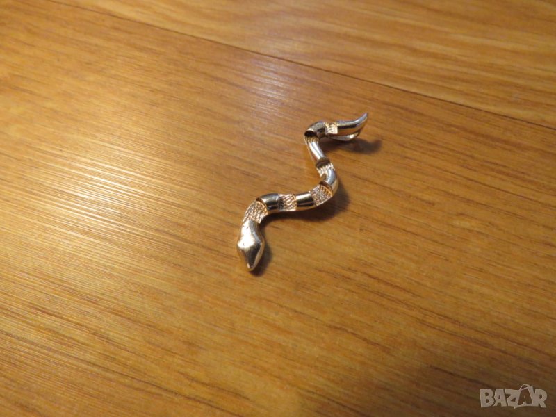 сребърен медальон, сребърно колие с красива змия и сребърно синджирче сребро, снимка 1