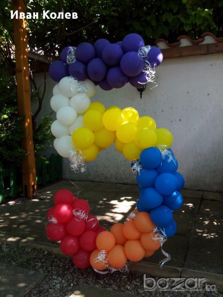 Голяма цифра от балони., снимка 1