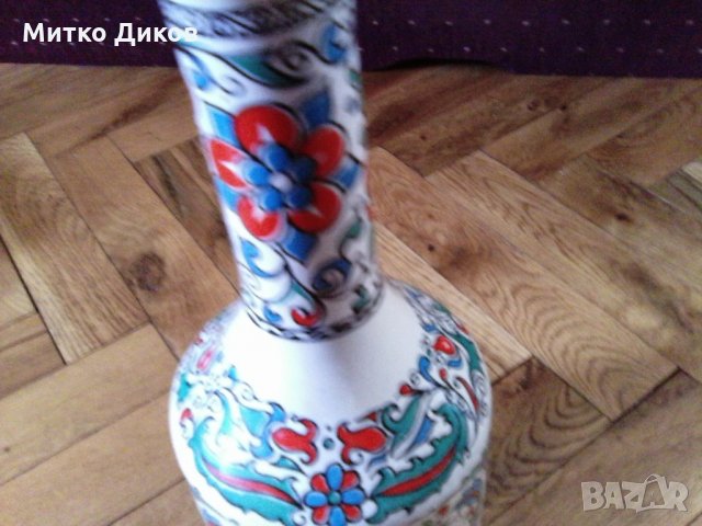 Керамична кана-бутилка порцелан ръчна изработка за метакса , снимка 2 - Декорация за дома - 22134031