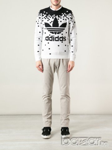 ADIDAS JEREMY SCOTT PIXEL Унисекс (Мъжки / Дамски ) Пуловер size S, снимка 5 - Пуловери - 7610240