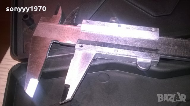 Метален шублер 23см с кутия-внос швеицария, снимка 6 - Шублери - 23324021