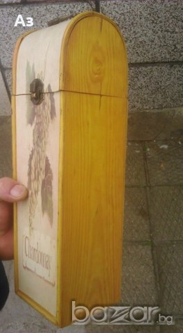Дървена кутия за вино Шардоне , снимка 1