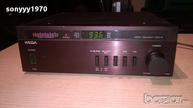 Wega t210-stereo tuner-w.germany-внос швеицария, снимка 8 - Ресийвъри, усилватели, смесителни пултове - 14286023