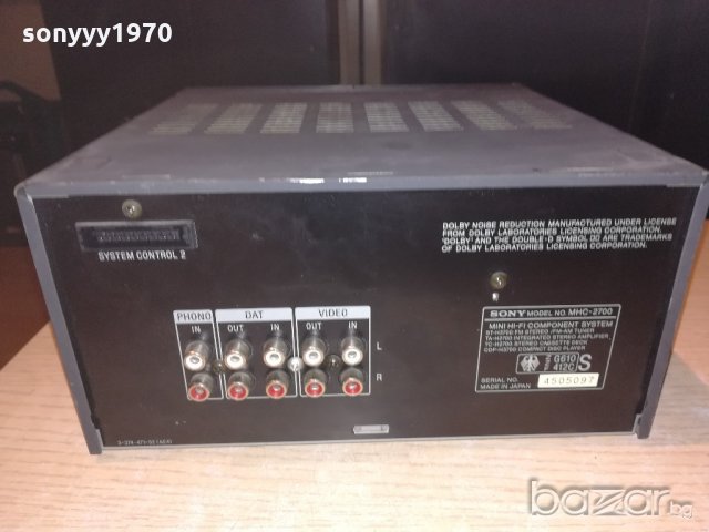 sony mhc-2700 deck-made in japan-внос швеицария, снимка 13 - Декове - 21243373