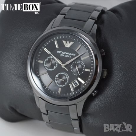 EMPORIO ARMANI Ceramica Chronograph AR1452. Нов мъжки часовник, снимка 6 - Мъжки - 24443179