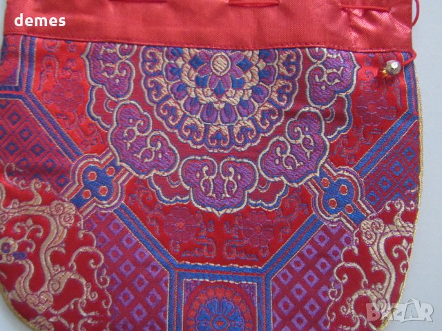 Традиционна торбичка тип пунгия от плат DELL от Монголия-12, снимка 8 - Други - 23441772