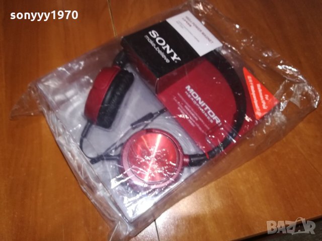 sony headphones-red-нови в кутия