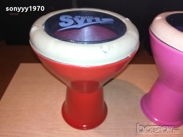  НОВИ ЦВЕТОВЕ-ЧЕРНА СИНЯ ЧЕРНА И ЗЕЛЕНА-26х17см-метални нови от сирия, снимка 9 - Ударни инструменти - 21099938