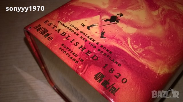 поръчана-johnnie walker-red label-метална кутия от уиски, снимка 7 - Колекции - 22889658