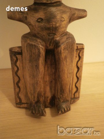  Голяма автентична Ашанти фигура от Гана, снимка 11 - Колекции - 20689292