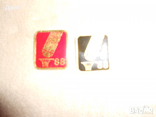 Две значки 1988 г , снимка 5 - Антикварни и старинни предмети - 23156303