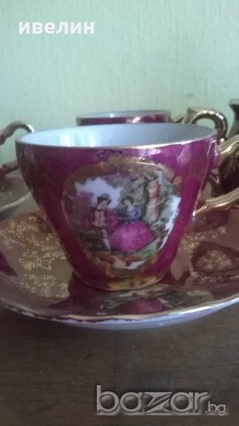 бароков сервиз за кафе от порцелан, снимка 2 - Антикварни и старинни предмети - 19696602