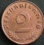 2 пфенинга 1938 D, Германия (Трития райх)