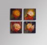 Картина от 4 части, прекрасна декорация за дома, живопис, изкуство Портокали