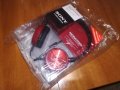 sony headphones-red-нови в кутия, снимка 1 - Слушалки и портативни колонки - 21678935