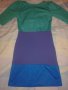 Трицветна рокля от трико, снимка 1 - Рокли - 15522951