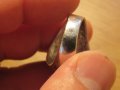 Старинен красив мъжки сребърен пръстен с голям камък  Черен Оникс и красива ръчна изработка, снимка 4