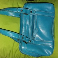 Малка синя кожена чанта Nine West *, снимка 2 - Чанти - 19066095