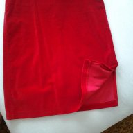 страхотна наситено червена елегантна пола, снимка 2 - Поли - 8777209