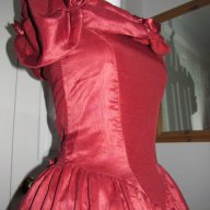 Бална рокля във викториански стил вишнев цвят, снимка 16 - Рокли - 11690479