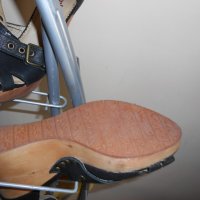 Оригинални черни кожени сандали на платформа Replay, снимка 9 - Сандали - 21214751